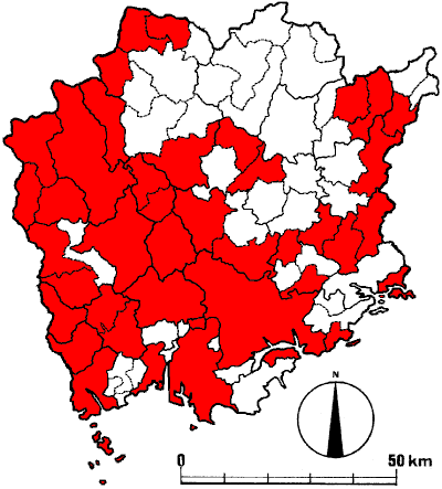 オケラ標本情報図