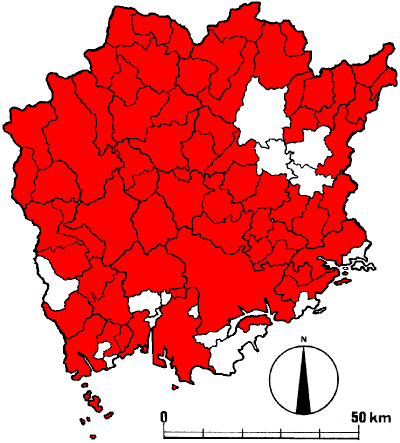 オミナエシ標本情報図