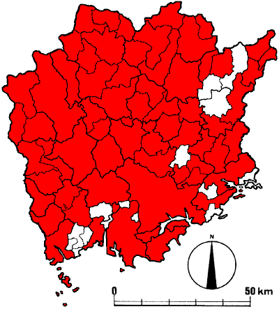 ツルニンジン標本情報図
